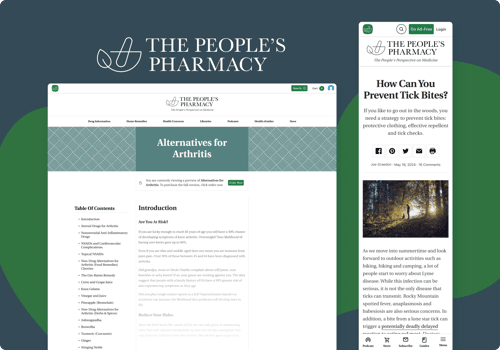 People's Pharmacy project work sample cover image